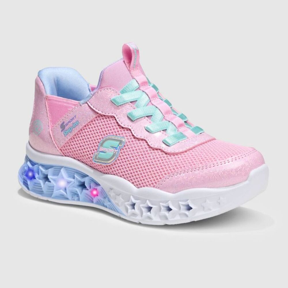 Skechers Kids' Pink Light-Up Sneakers